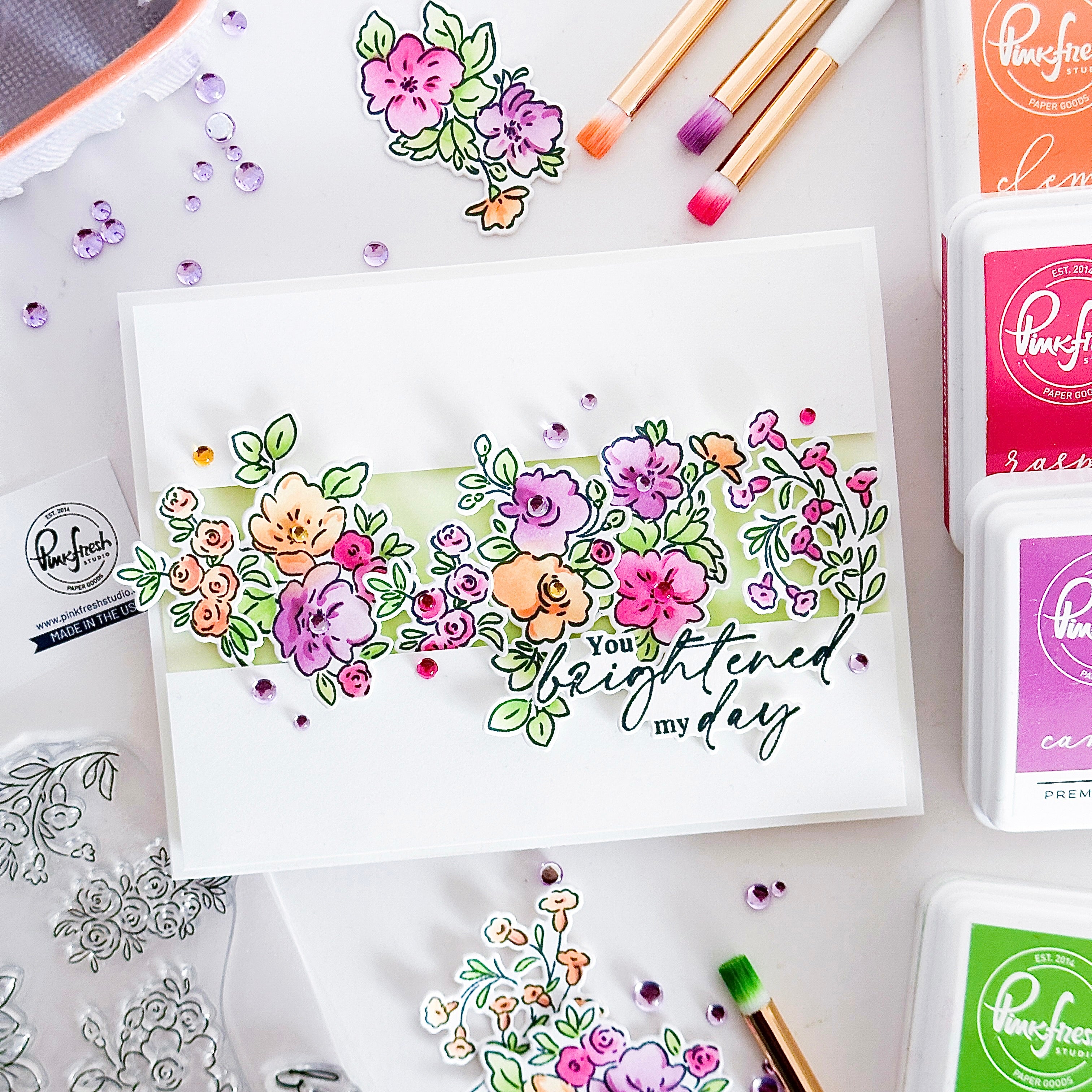 Pinkfresh Studio - Blooming Grace Stencils