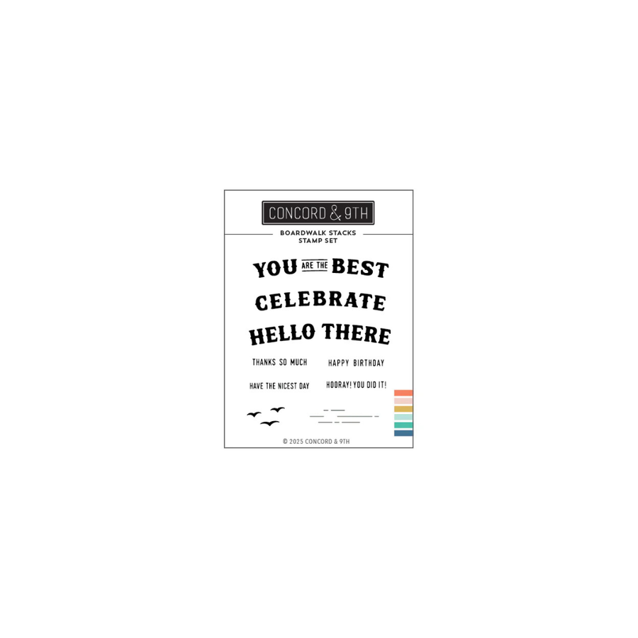 Concord & 9th - Boardwalk Stacks Stamp Set