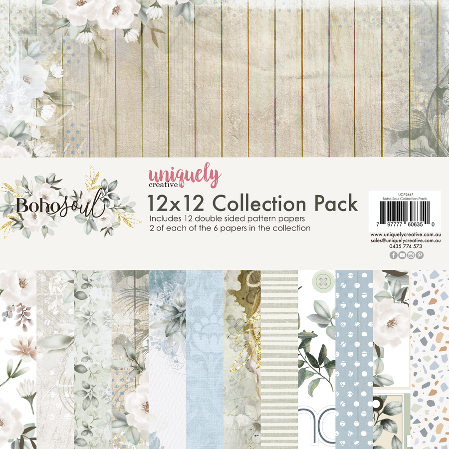 Uniquely Creative - 12" x 12" Boho Soul Collection Pack