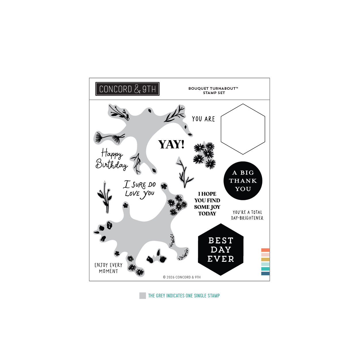 (PRE-ORDER) Concord & 9th - Bouquet Turnabout™ Stamp Set