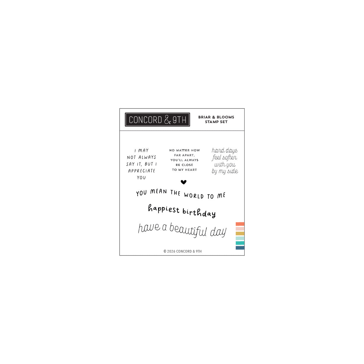 Concord & 9th - Briar & Blooms Stamp Set