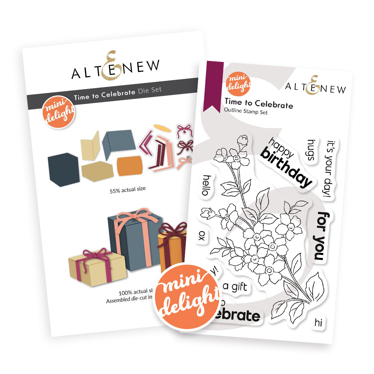 Altenew - Mini Delight: Time to Celebrate Stamp & Die Set