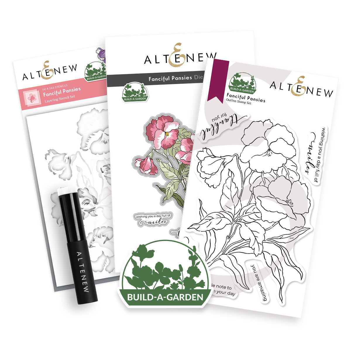 Altenew - Build-A-Garden: Fanciful Pansies