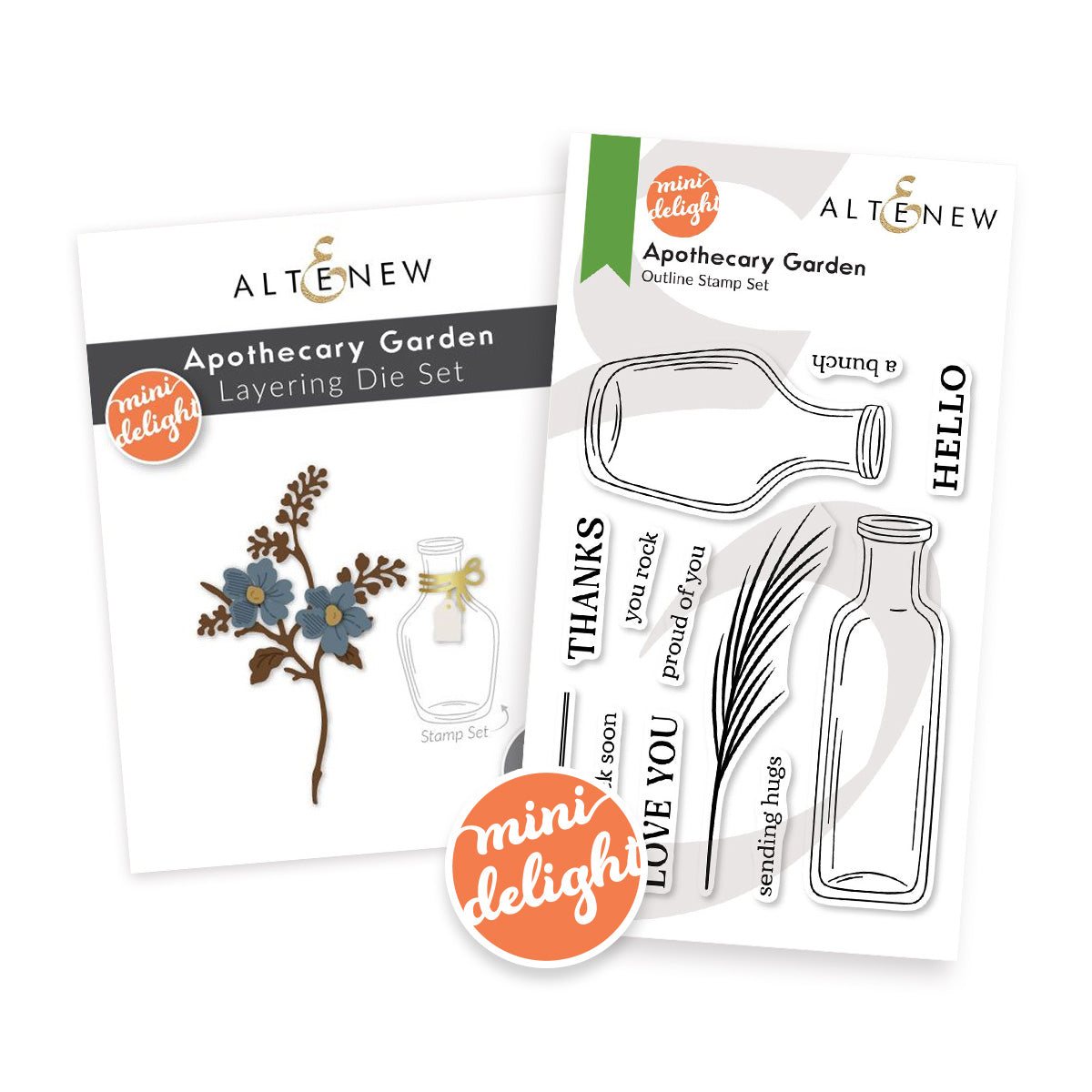 Altenew - Mini Delight: Apothecary Garden Stamp & Die Set