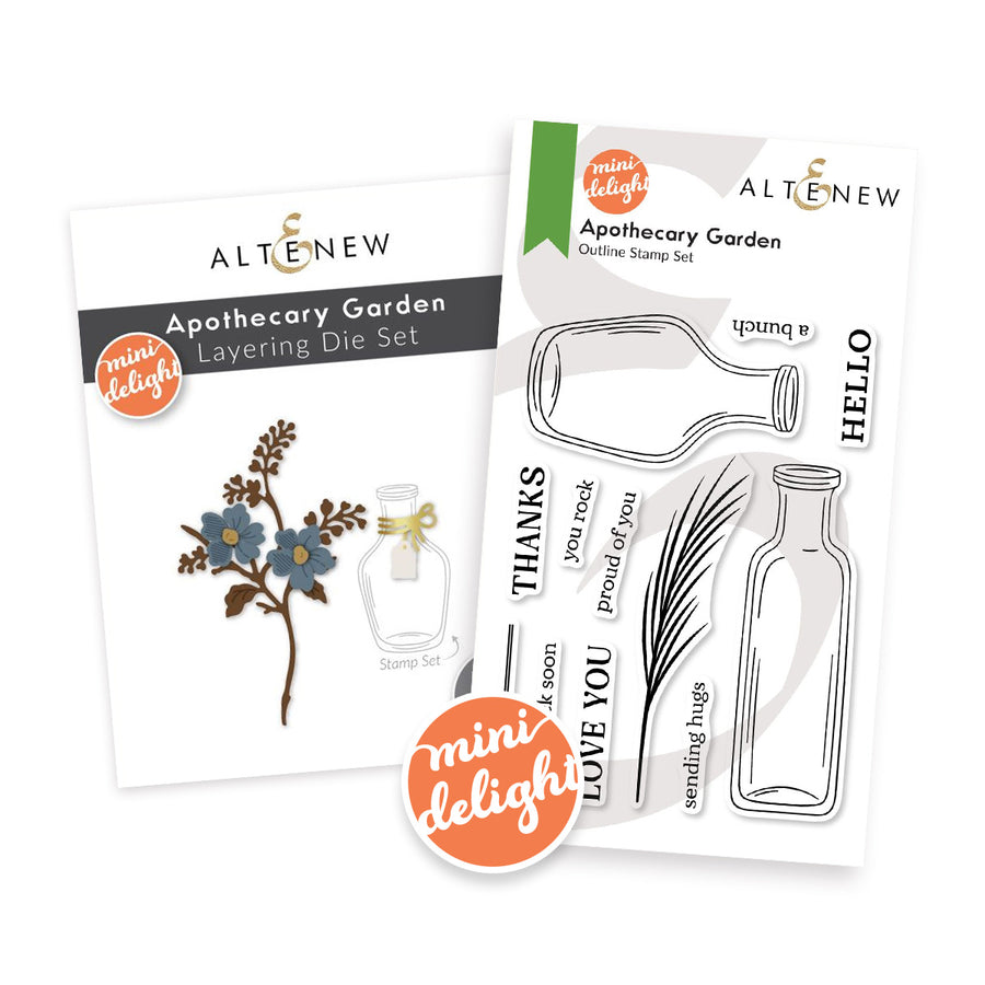 Altenew - Mini Delight: Apothecary Garden Stamp & Die Set