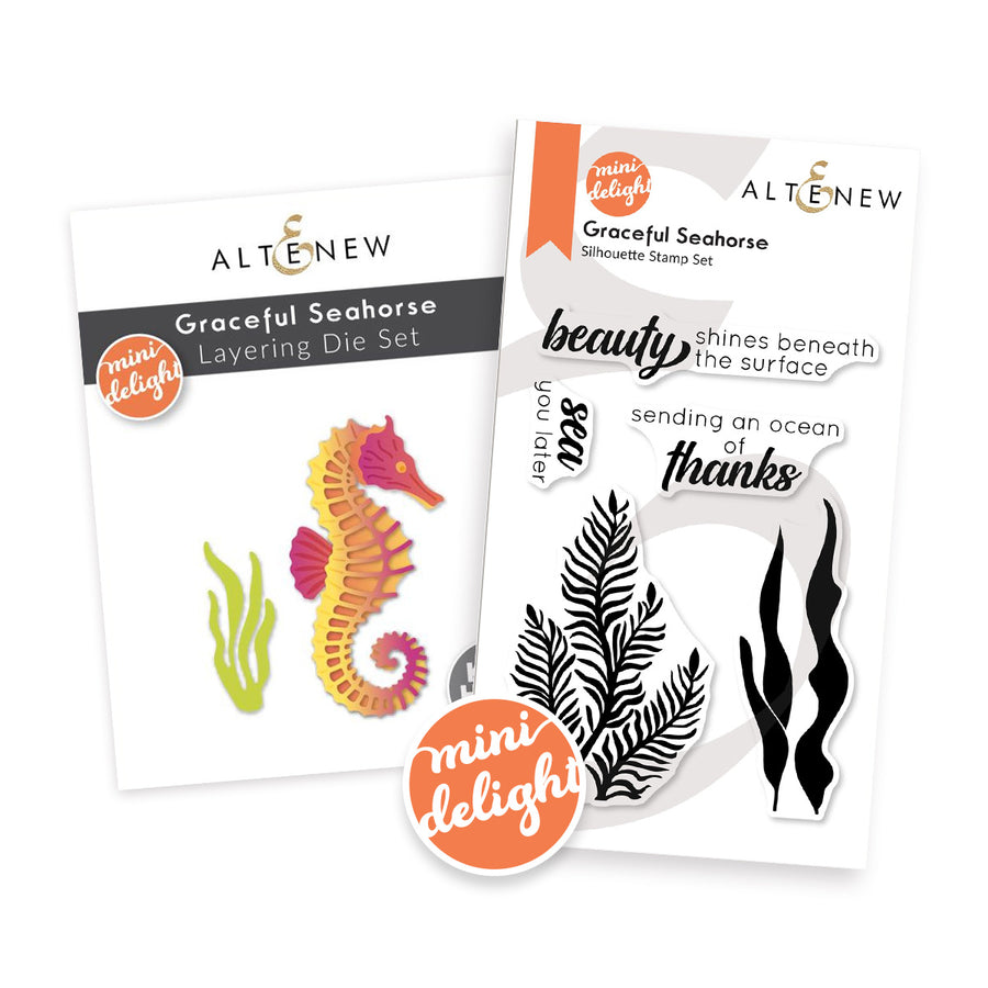 Altenew - Mini Delight: Graceful Seahorse Stamp & Die Set