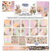 Butterfly Grove Collection Designer Paper and Diecuts Set by 3Quarter Designs, featuring a variety of pastel floral and striped papers and floral dies shown in a grid layout on a white background.