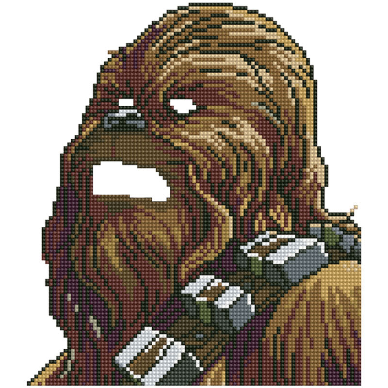 Star Wars CHEWBACCA, 5D Multi Faceted Diamond Painting Art Kit - CLEARANCE