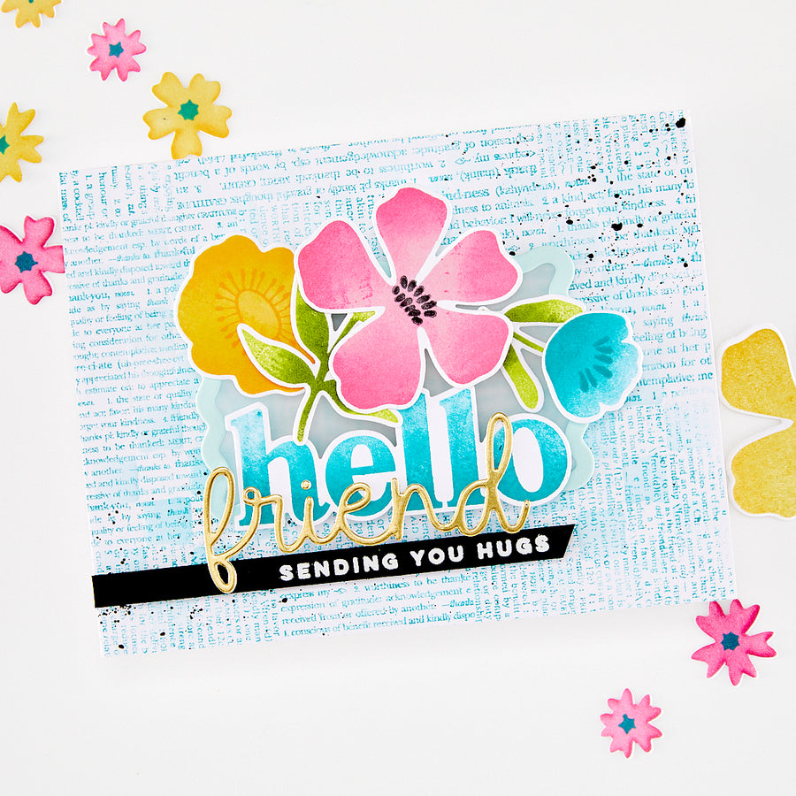 Hero Arts - Friendly Type Cling Stamp