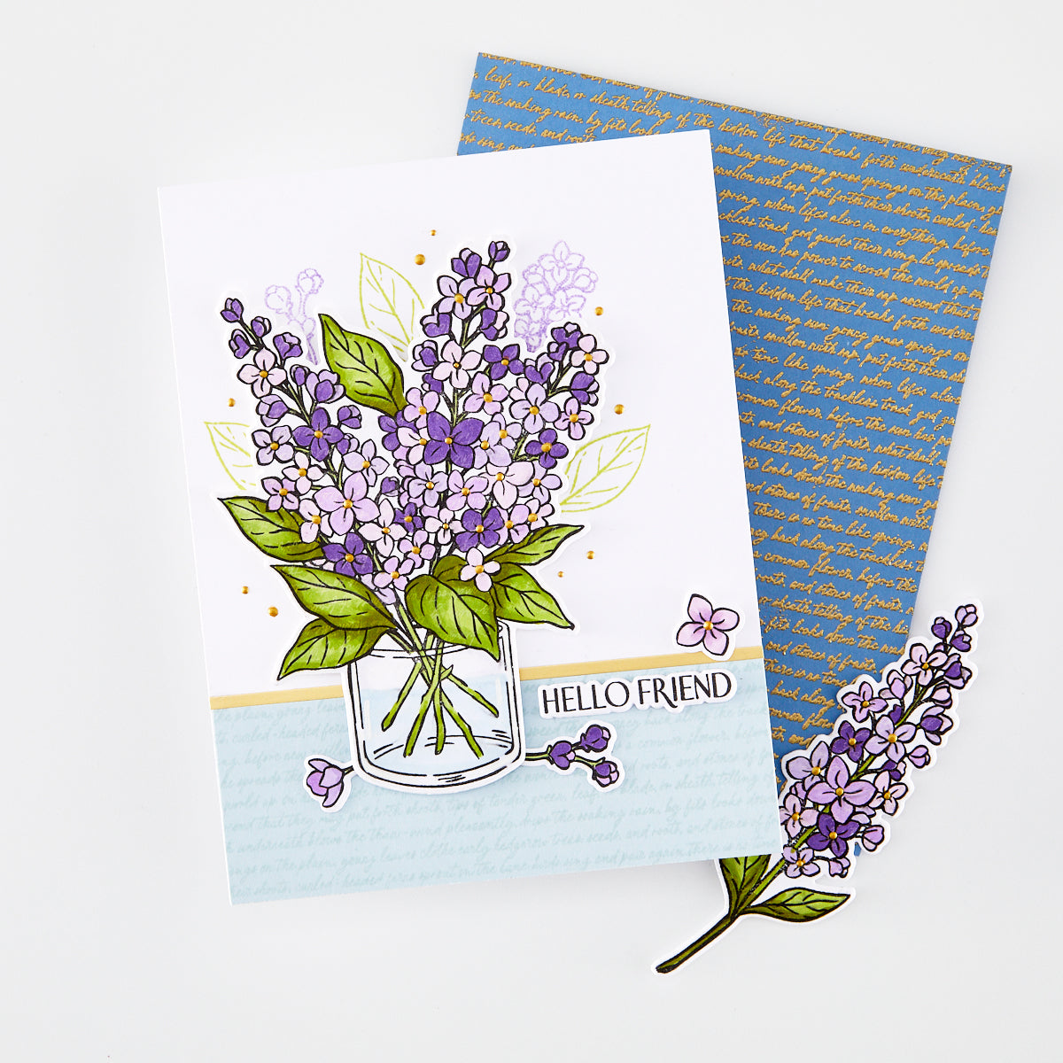 Hero Arts - Birdsong Script Cling Stamp