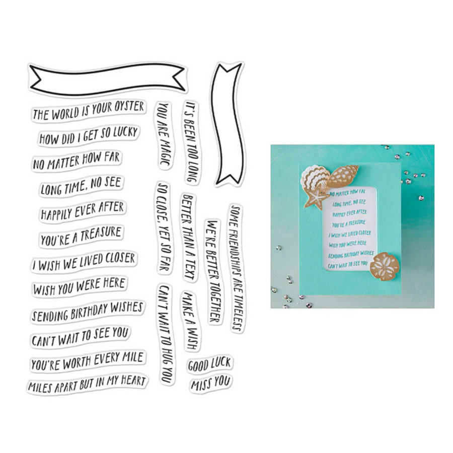 Hero Arts - Banner Days Clear Stamps from the Summer by The Shore Collection