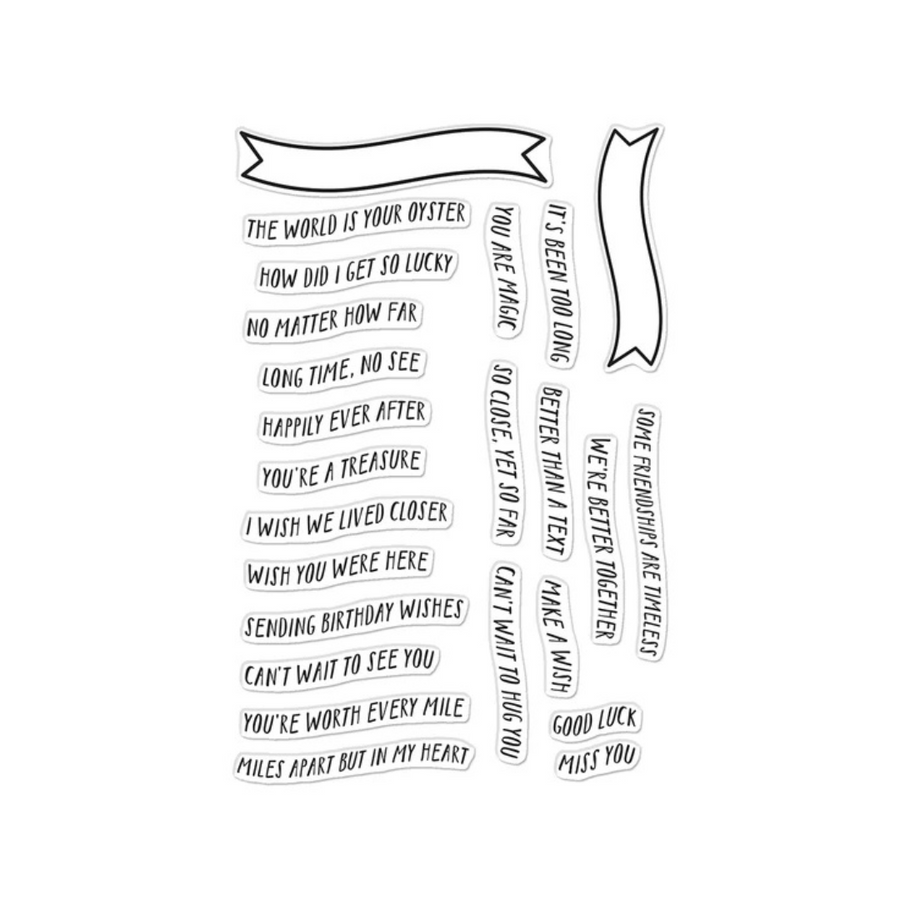 Hero Arts - Banner Days Clear Stamps from the Summer by The Shore Collection