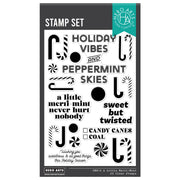 Hero Arts - A Little Merri-Mint Clear Stamps from the Candy Cane Season Collection