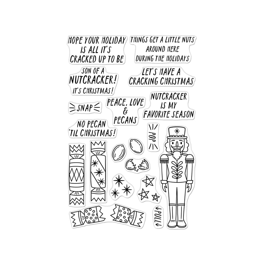 Hero Arts - A Little Nuts Clear Stamp Set from the Crackin' Christmas Collection