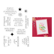 Hero Arts - Modern Holiday Greetings Clear Stamp Set from the Very Merry Collection