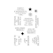 Hero Arts - Modern Holiday Greetings Clear Stamp Set from the Very Merry Collection
