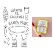 Hero Arts - Santa Fuel Clear Stamp Set from the Yule Fuel Collection