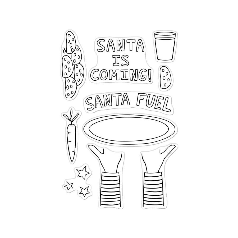 Hero Arts - Santa Fuel Clear Stamp Set from the Yule Fuel Collection