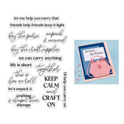 Hero Arts - Keep Calm Sentiments Clear Stamp Set by Sheri Ballantyne