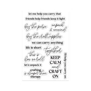 Hero Arts - Keep Calm Sentiments Clear Stamp Set by Sheri Ballantyne