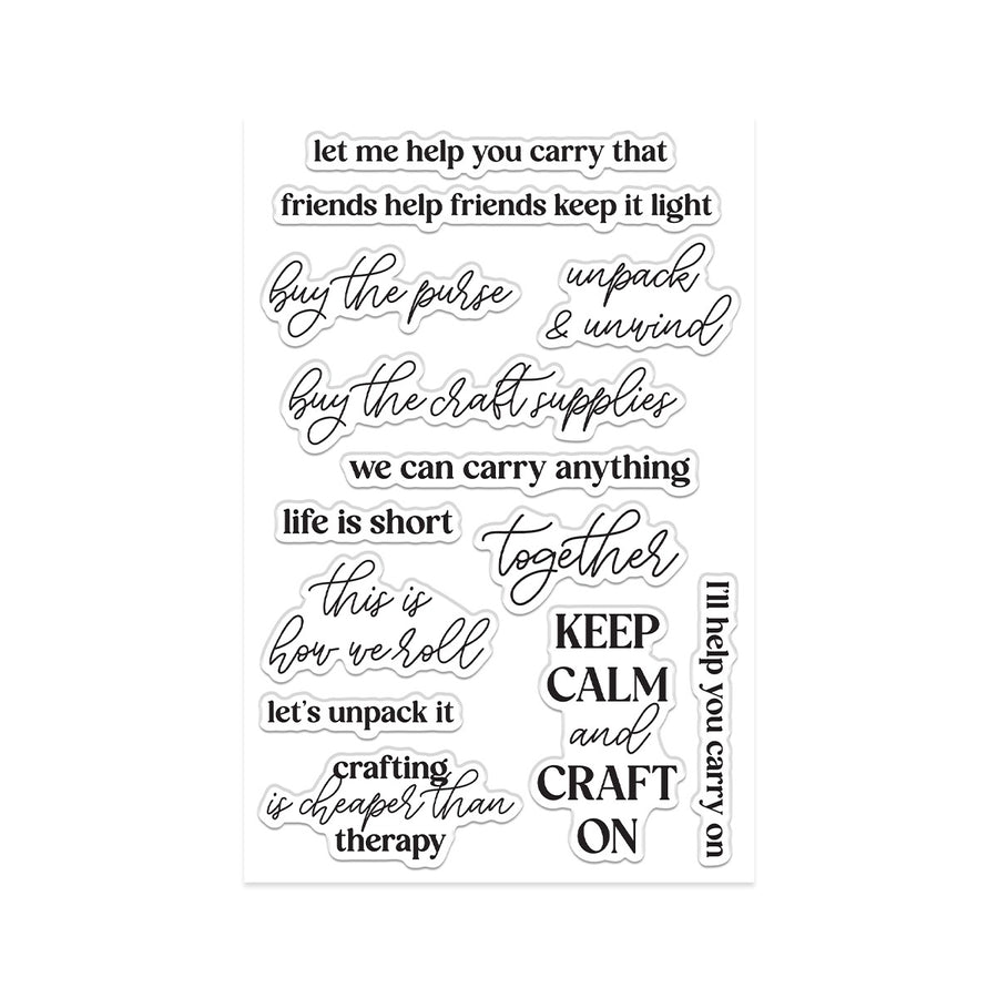 Hero Arts - Keep Calm Sentiments Clear Stamp Set by Sheri Ballantyne
