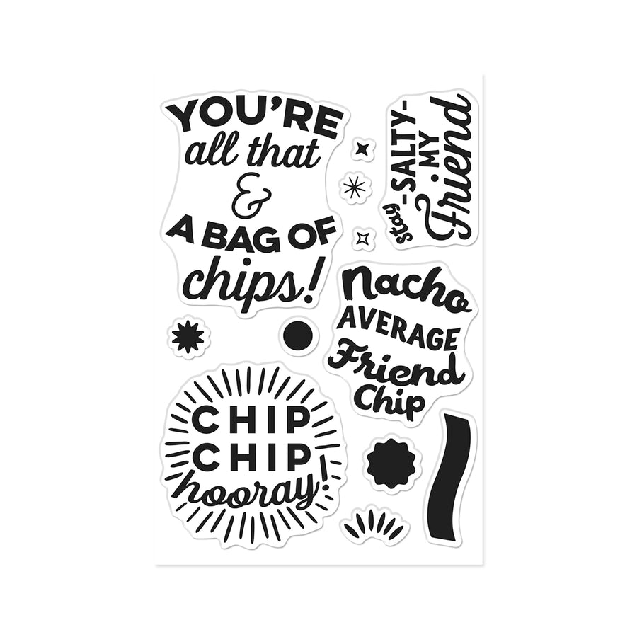 Hero Arts - Chip Chip Hooray Clear Stamp Set