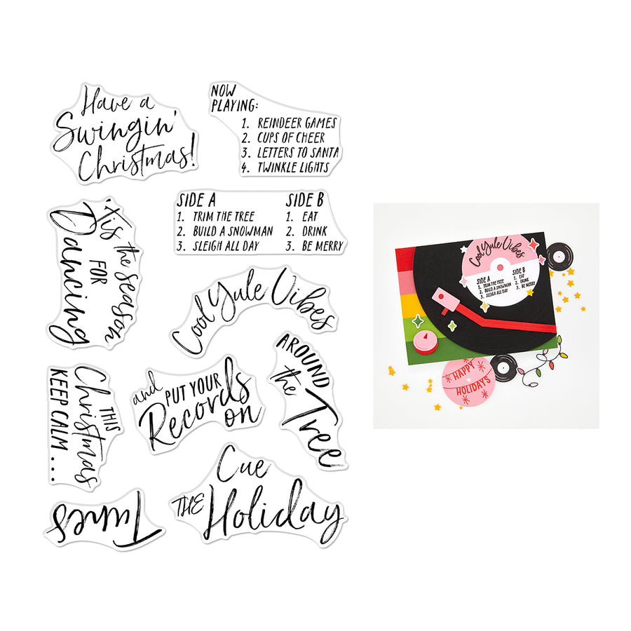 Hero Arts - Swingin' Christmas Stamp Set