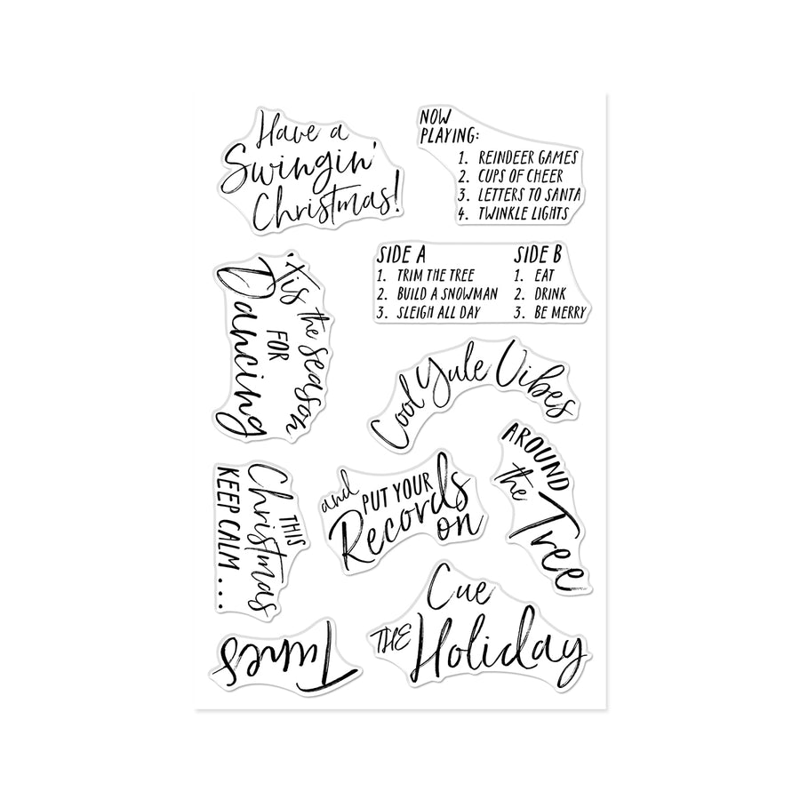 Hero Arts - Swingin' Christmas Stamp Set