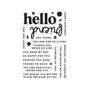Hero Arts - Hello Friend Clear Stamp Set