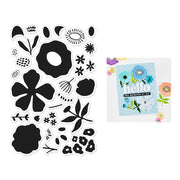 Hero Arts - Abstract Floral Clear Stamp Set