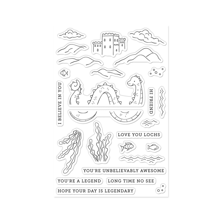 Hero Arts - Unbelievably Awesome Clear Stamp Set