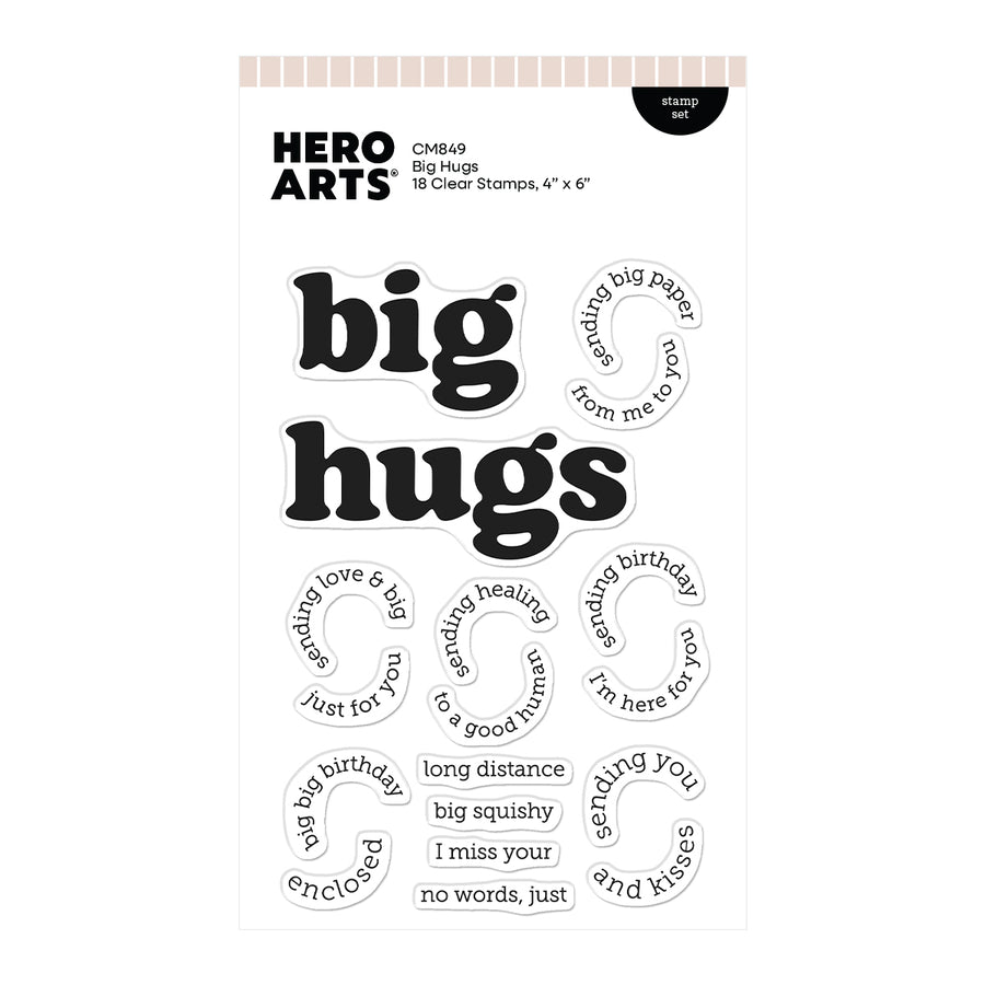 Hero Arts - Big Hugs Stamp Set by Hero Arts + Carly Tee