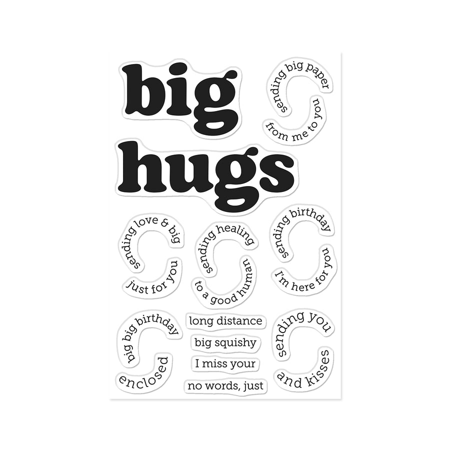 Hero Arts - Big Hugs Stamp Set by Hero Arts + Carly Tee