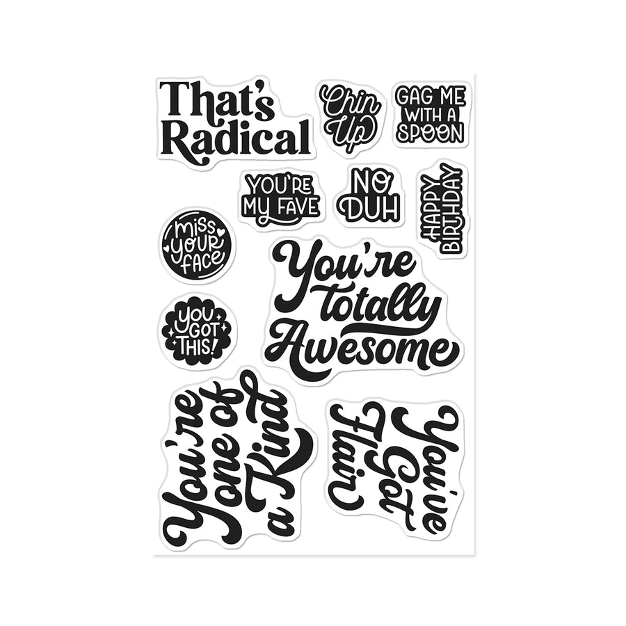 Hero Arts - Totally Awesome Stamp Set