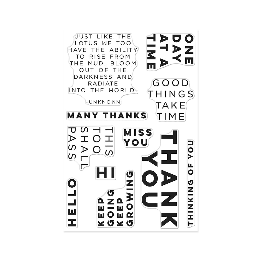 Hero Arts - Keep Growing Stamp Set