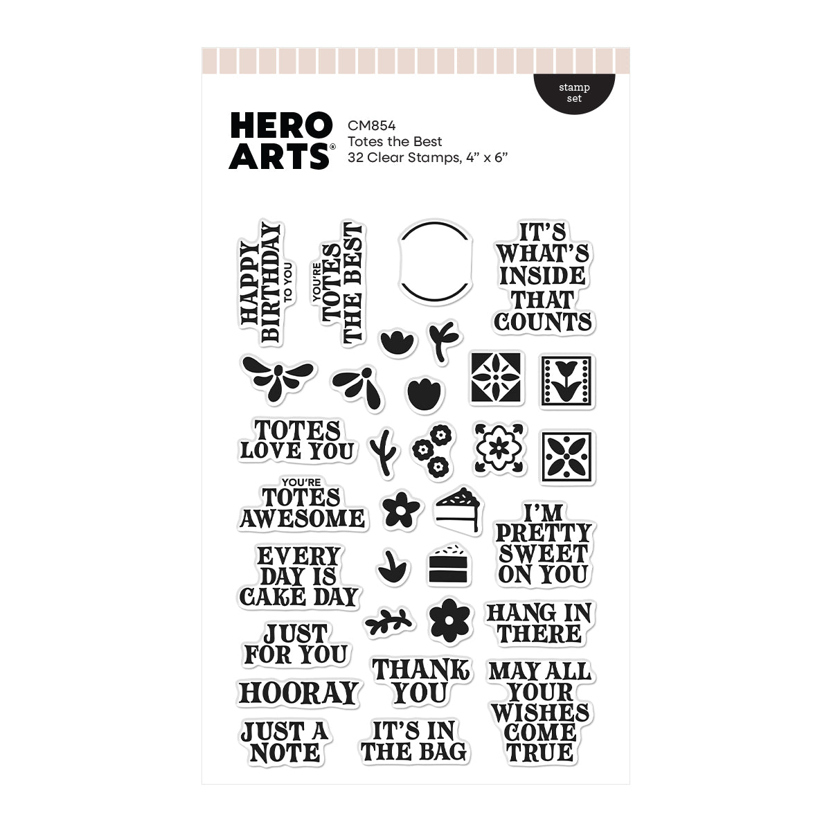 Hero Arts - Totes the Best Stamp Set