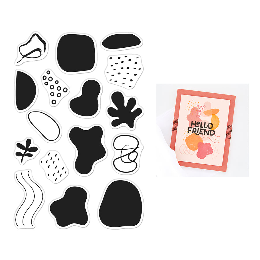 Hero Arts - Organic Shapes Clear Stamp Set