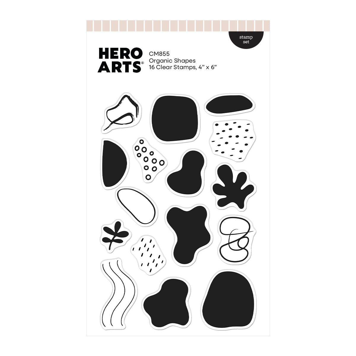 Hero Arts - Organic Shapes Clear Stamp Set