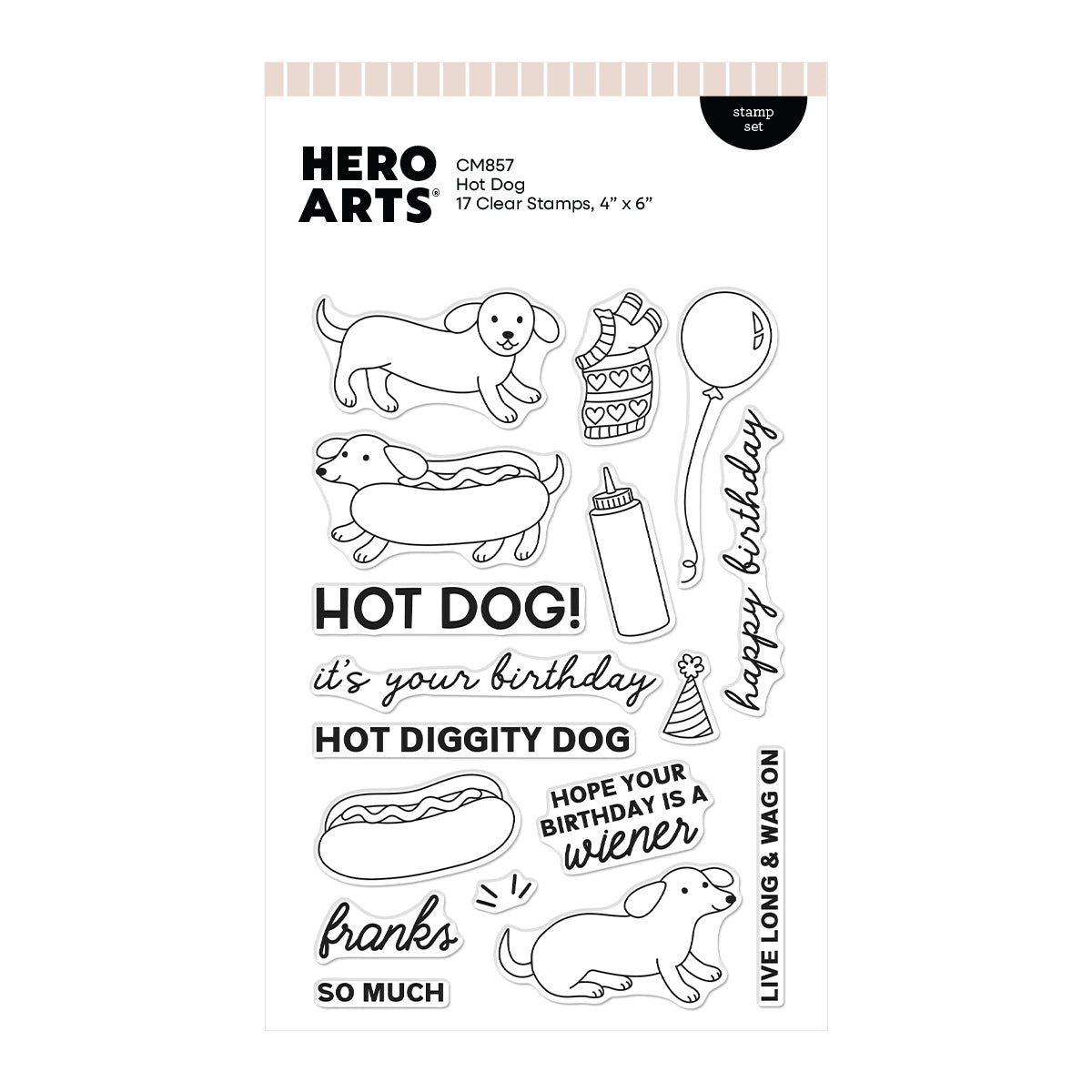 Hero Arts - Hot Dog Clear Stamp Set
