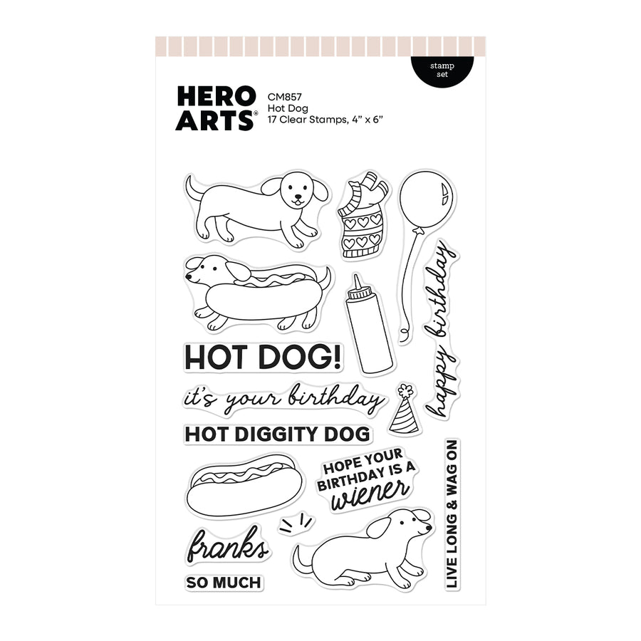 Hero Arts - Hot Dog Clear Stamp Set