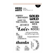 Hero Arts - Solid Gold Stamp Set