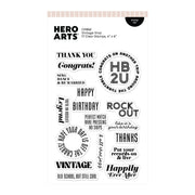 Hero Arts - Vintage Vinyl Stamp Set