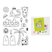 Hero Arts - Beach Boos Stamp Set