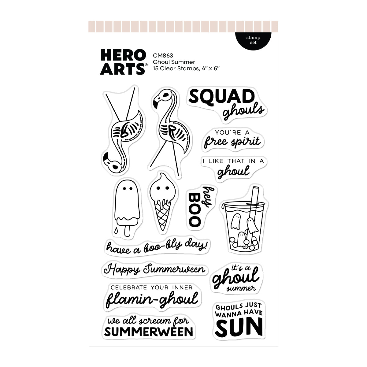 Hero Arts - Ghoul Summer Stamp Set