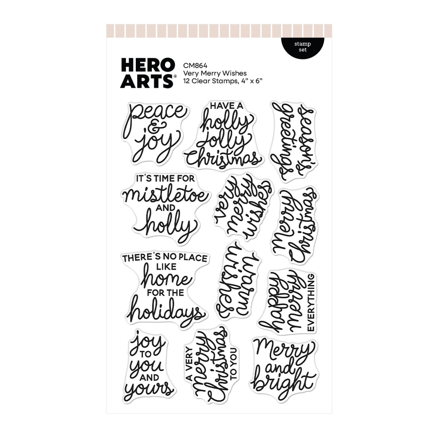Hero Arts - Very Merry Wishes Stamp Set