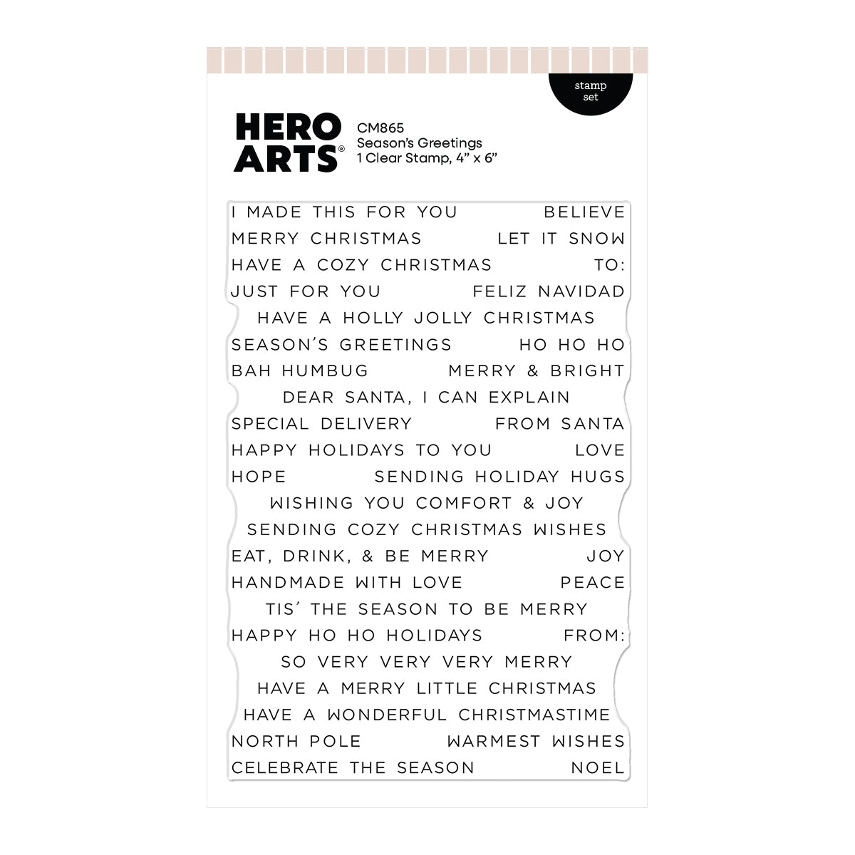Hero Arts - Season's Greetings Stamp Set