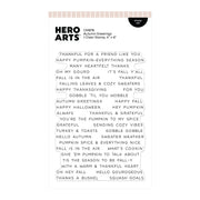 Hero Arts Autumn Greetings Clear Stamp Set