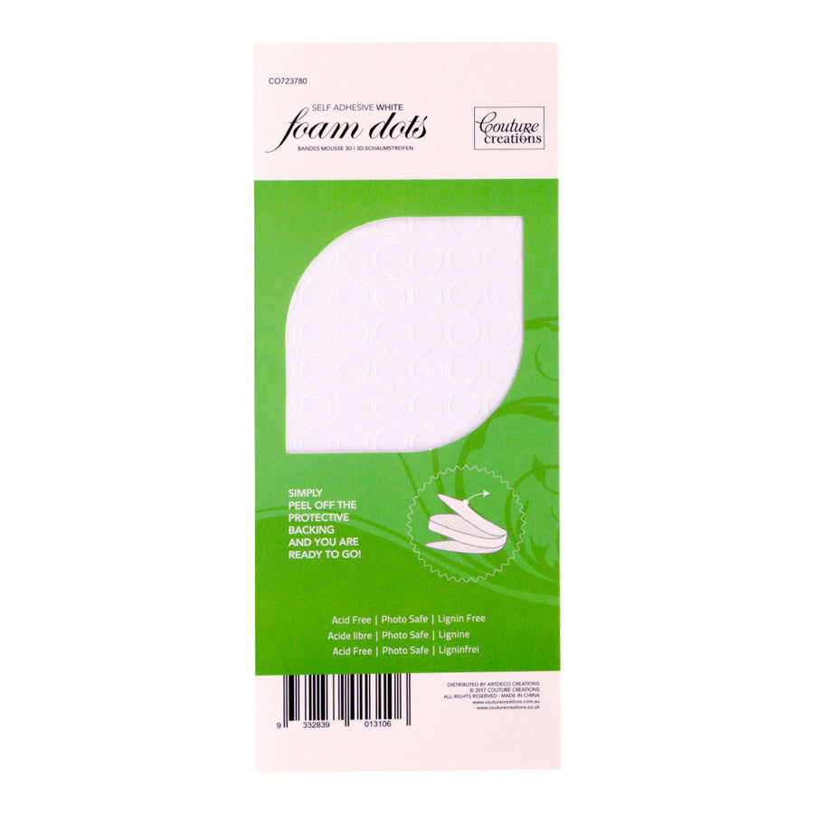Couture Creations - 3D Foam Dots - White (150 pieces)