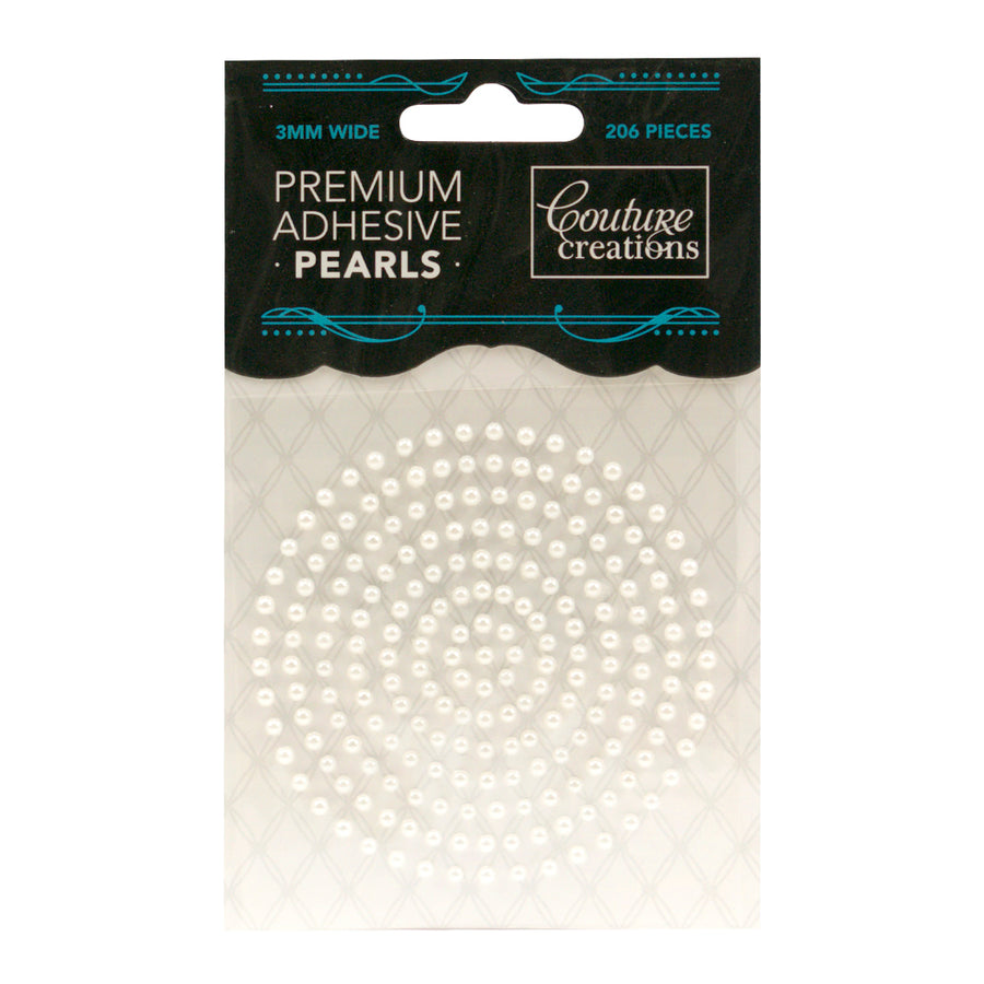 Couture Creations - Adhesive Pearls - Snow White