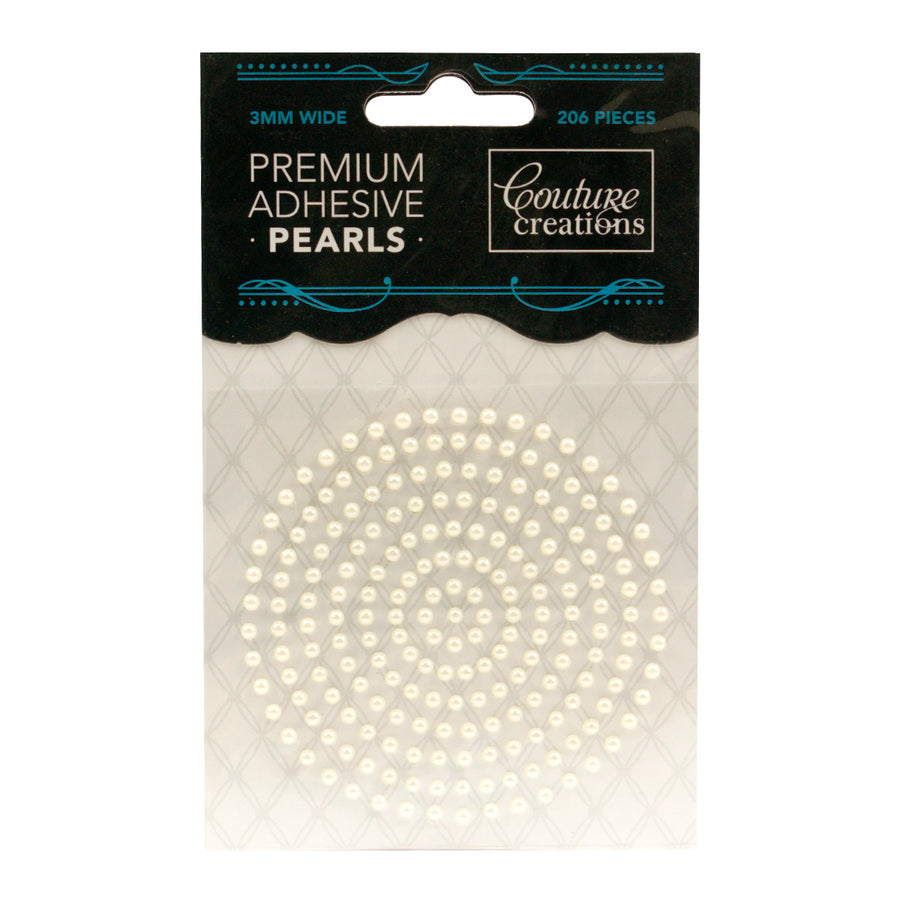 Couture Creations - Adhesive Pearls - Chiffon Cream